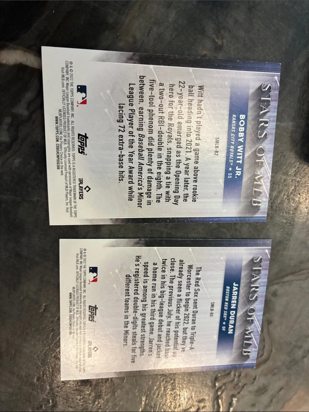 Stars of MLB TOPPS Rookie set
